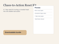 Chaos-to-Action Reset Kit printable planner hero image