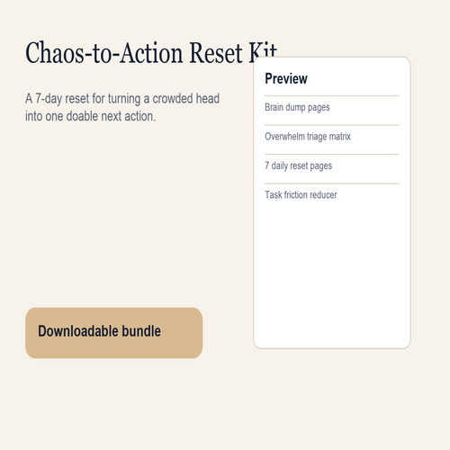 Chaos-to-Action Reset Kit square cover preview